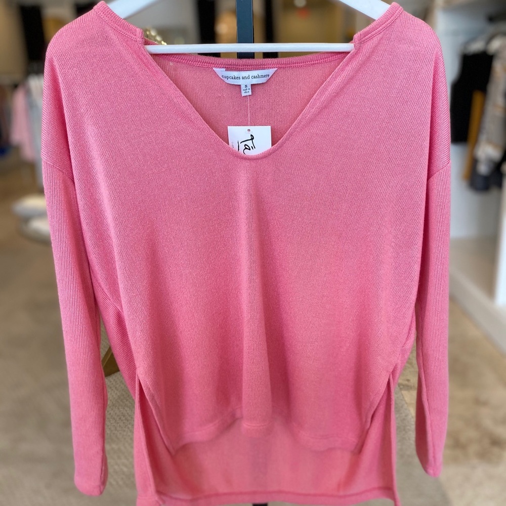 Pink Oversized Jersey Top